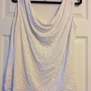 🍁Charter Club off white top